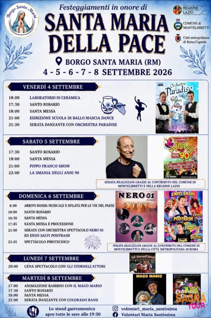 Festeggiamenti in Onore di Santa Maria della Pace