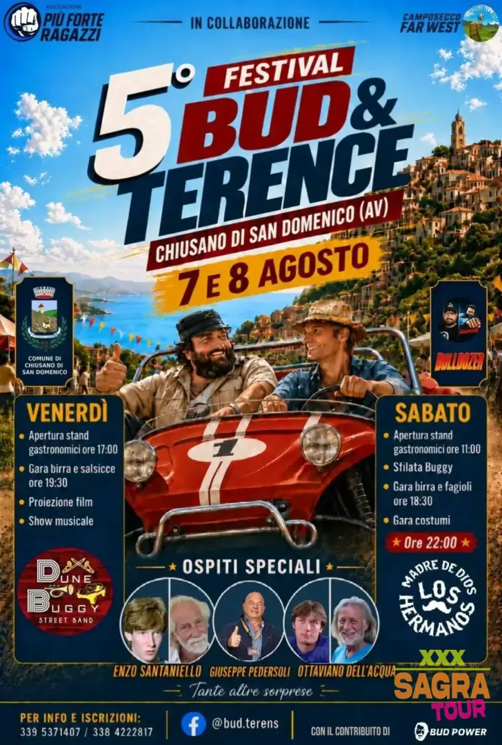 locandina festival bud & terence chiusano di san domenico