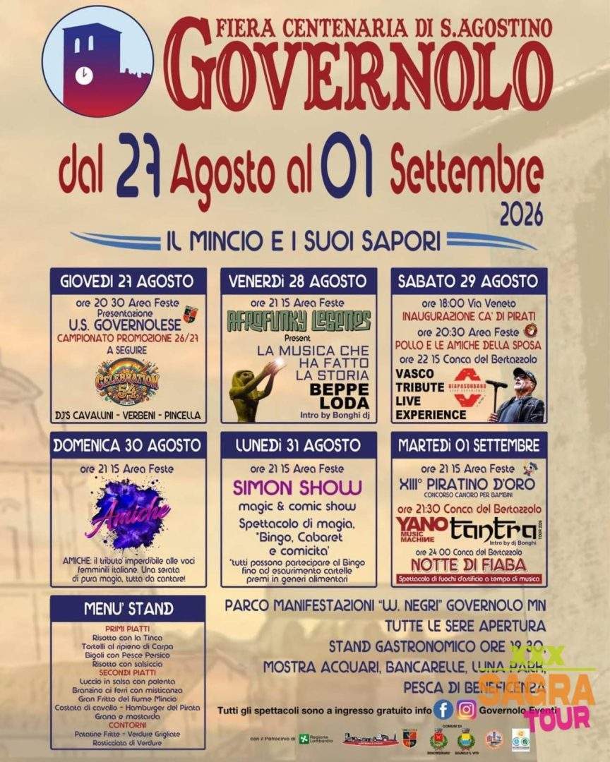 locandina fiera centenaria di sant’agostino governolo