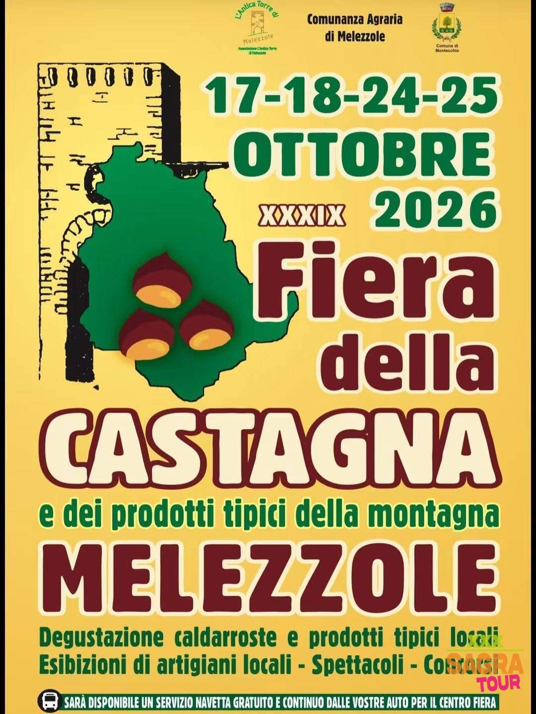 locandina fiera della castagna di melezzole melezzole