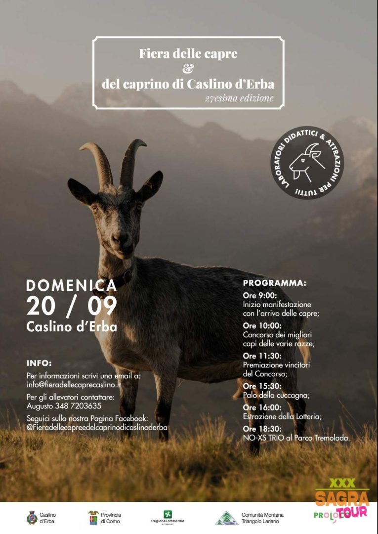 locandina fiera delle capre caslino d'erba