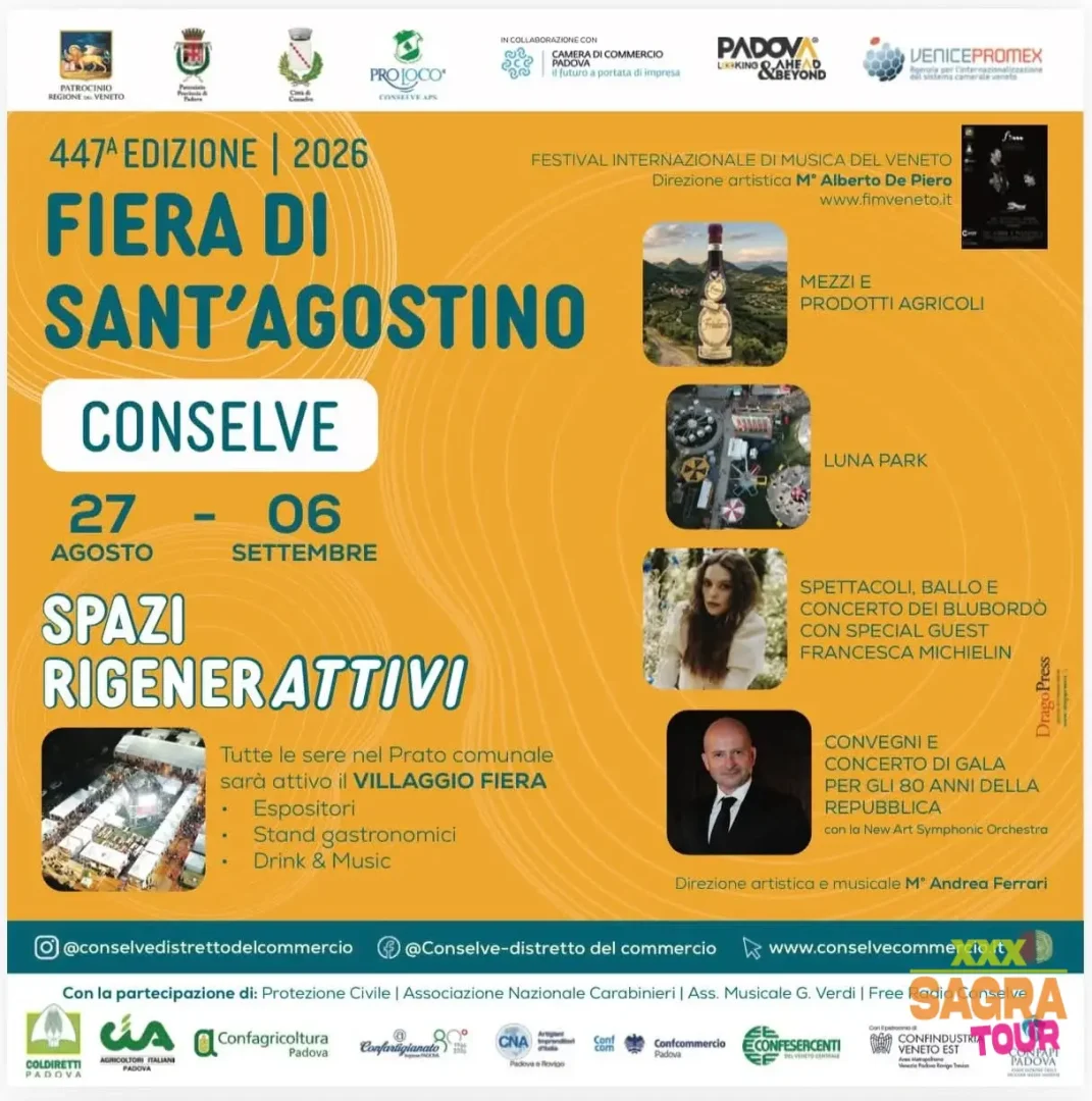 locandina fiera di sant’agostino conselve
