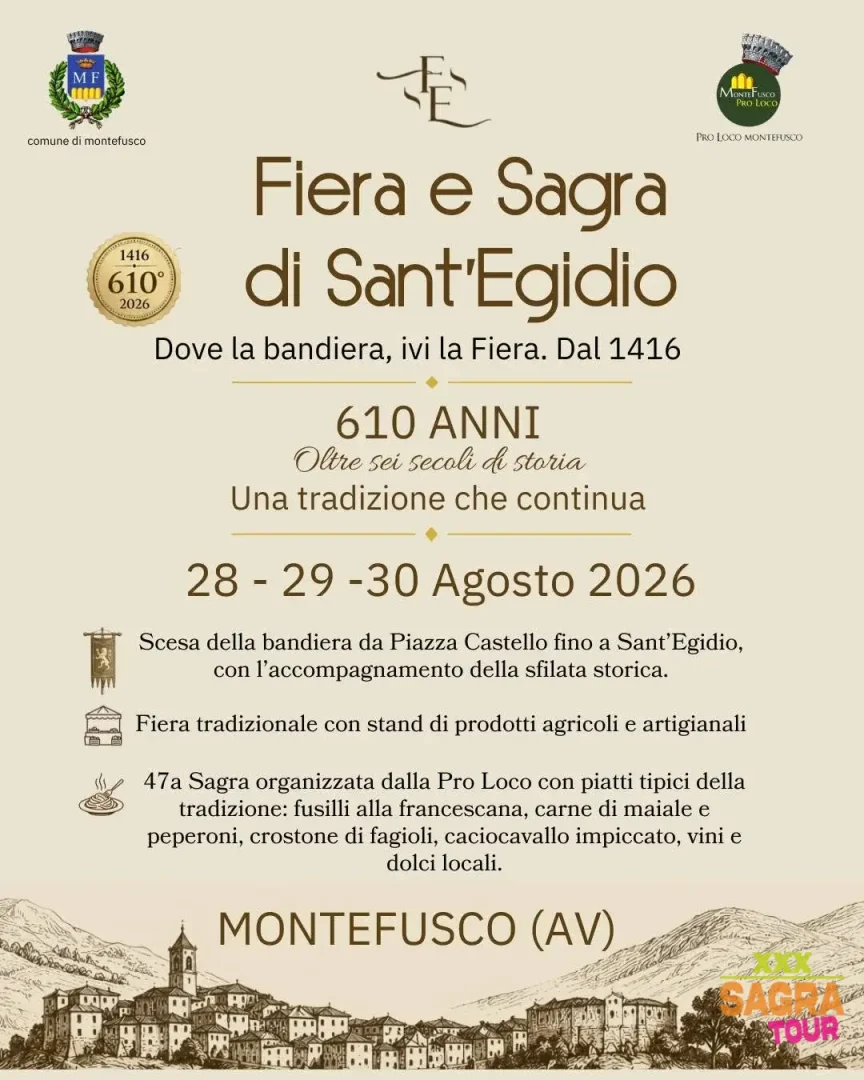 locandina fiera e sagra di sant’egidio montefusco