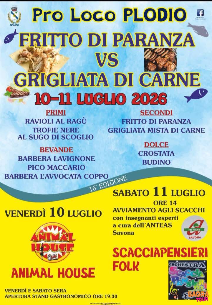 locandina fritto di paranza vs grigliata di carne plodio