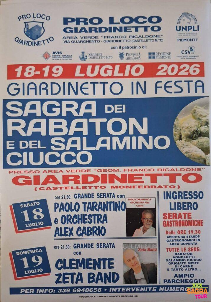 Giardinetto in Festa – Sagra dei Rabaton e del Salamino Ciucco
