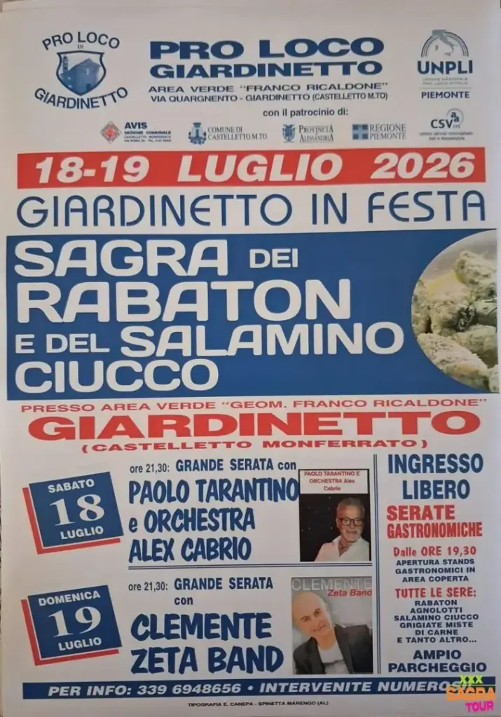Giardinetto in Festa – Sagra dei Rabaton e del Salamino Ciucco