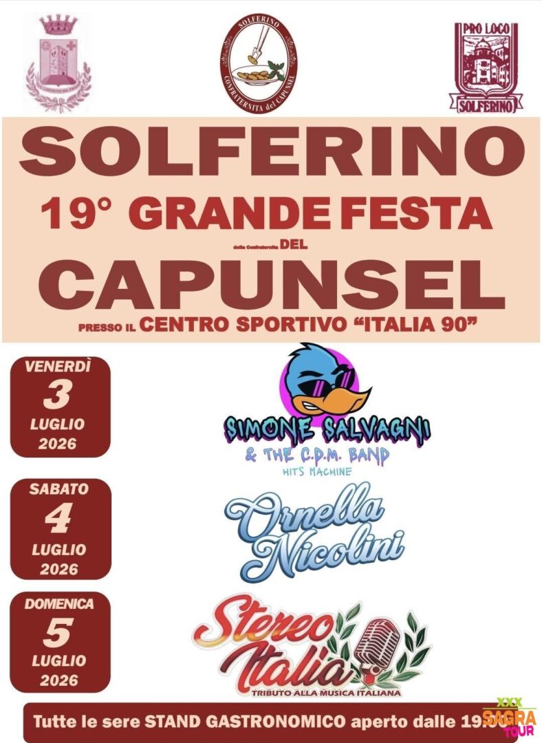 locandina gran festa del capunsel solferino