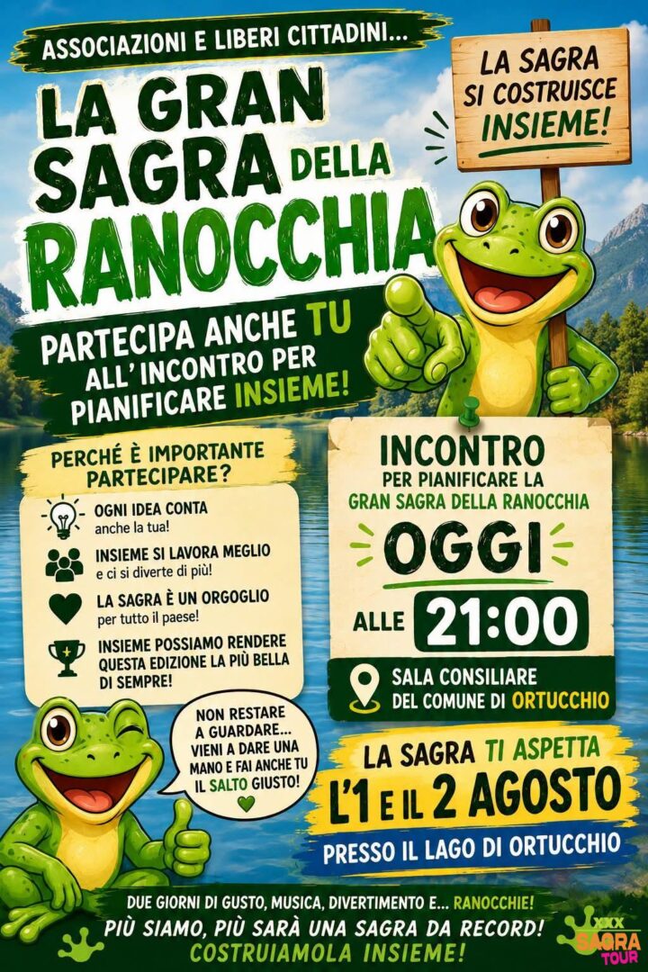 locandina gran sagra della ranocchia ortucchio