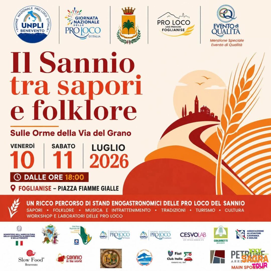 locandina il sannio tra sapori e folklore foglianise