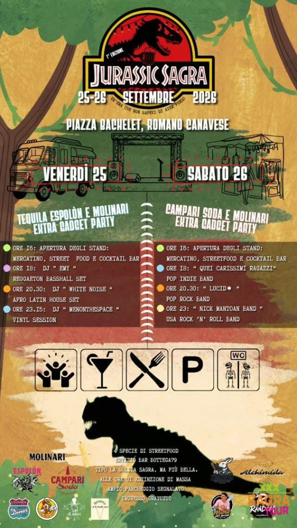 locandina jurassic sagra romano canavese