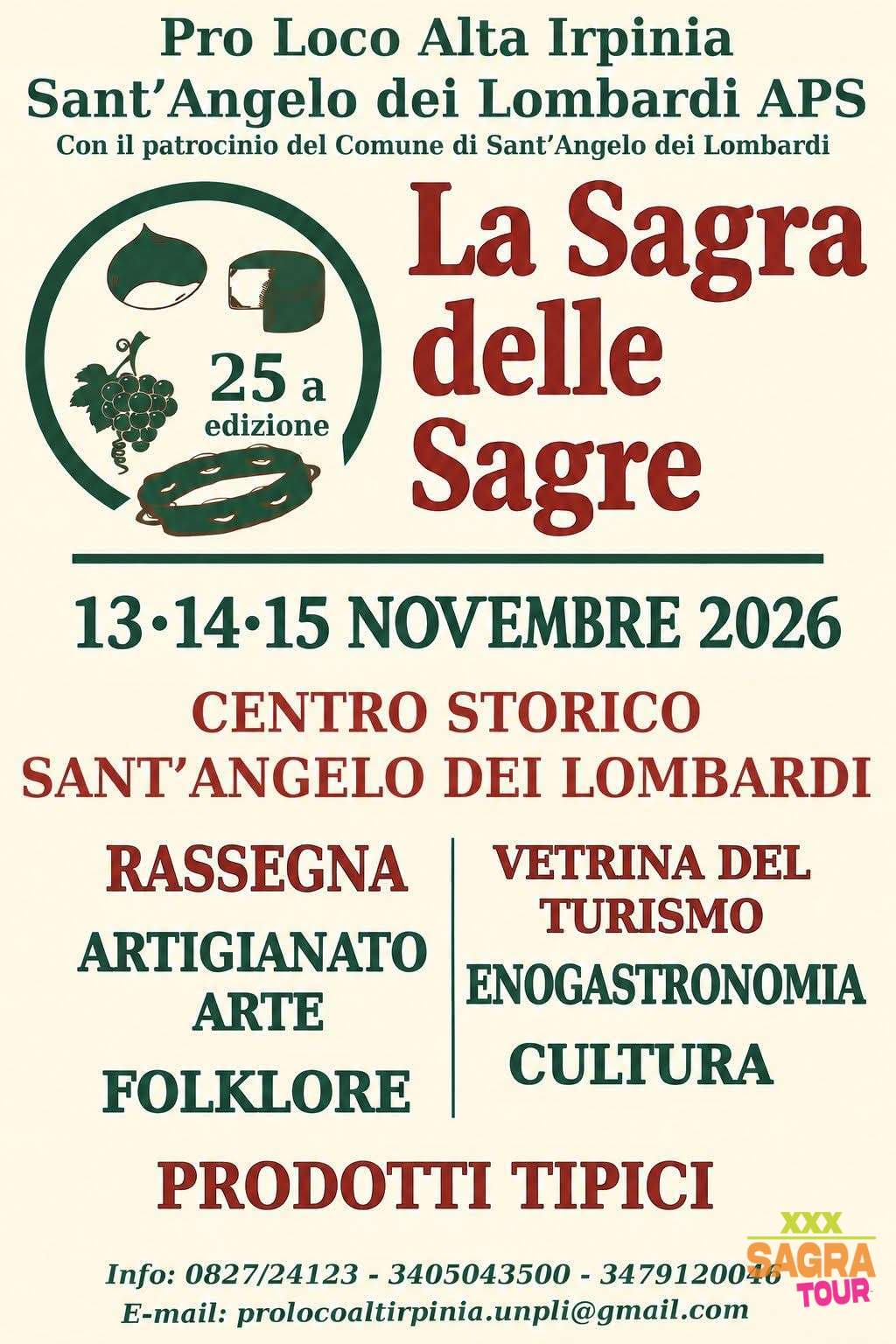 locandina la sagra delle sagre sant'angelo dei lombardi