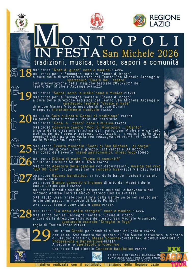 locandina montopoli in festa san michele montopoli di sabina