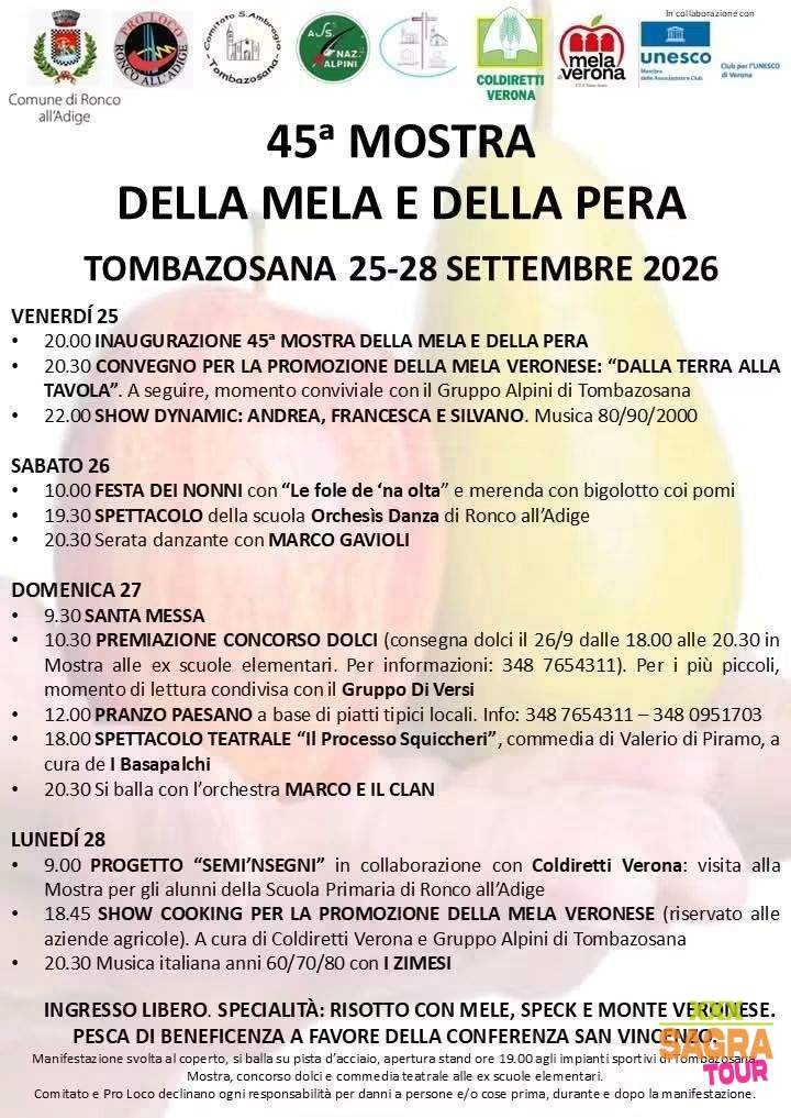 locandina mostra della mela e della pera ronco all'adige