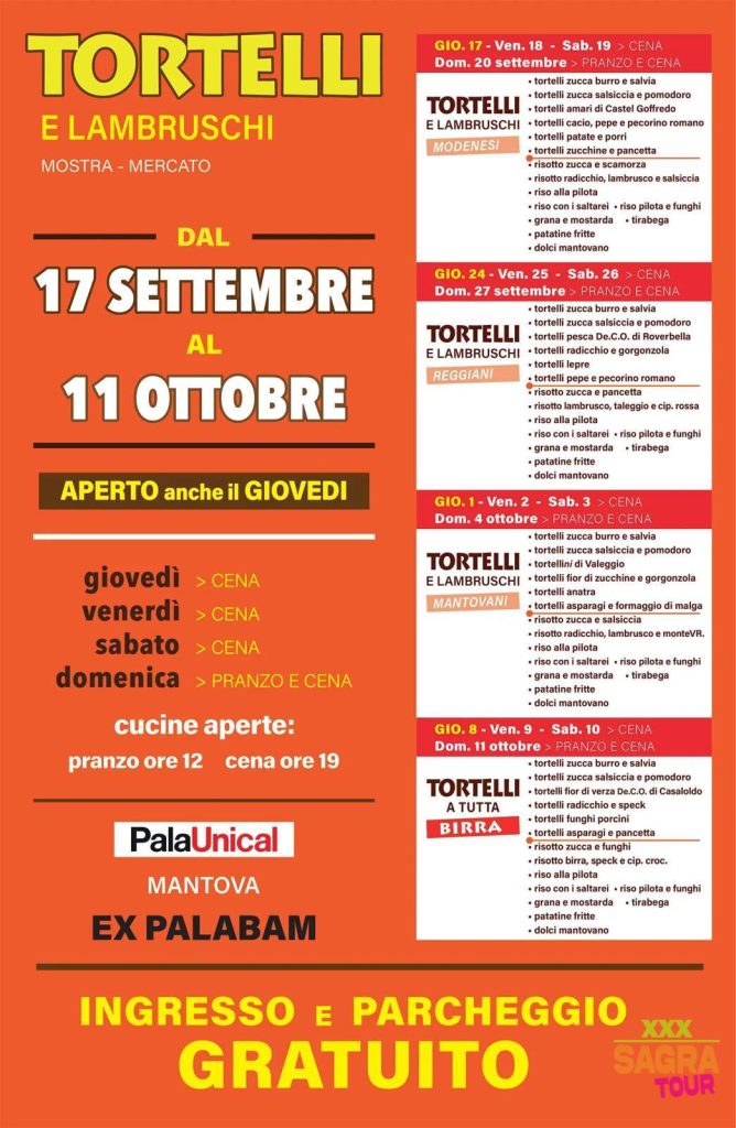 foto menu mostra mercato tortelli e lambruschi mantova