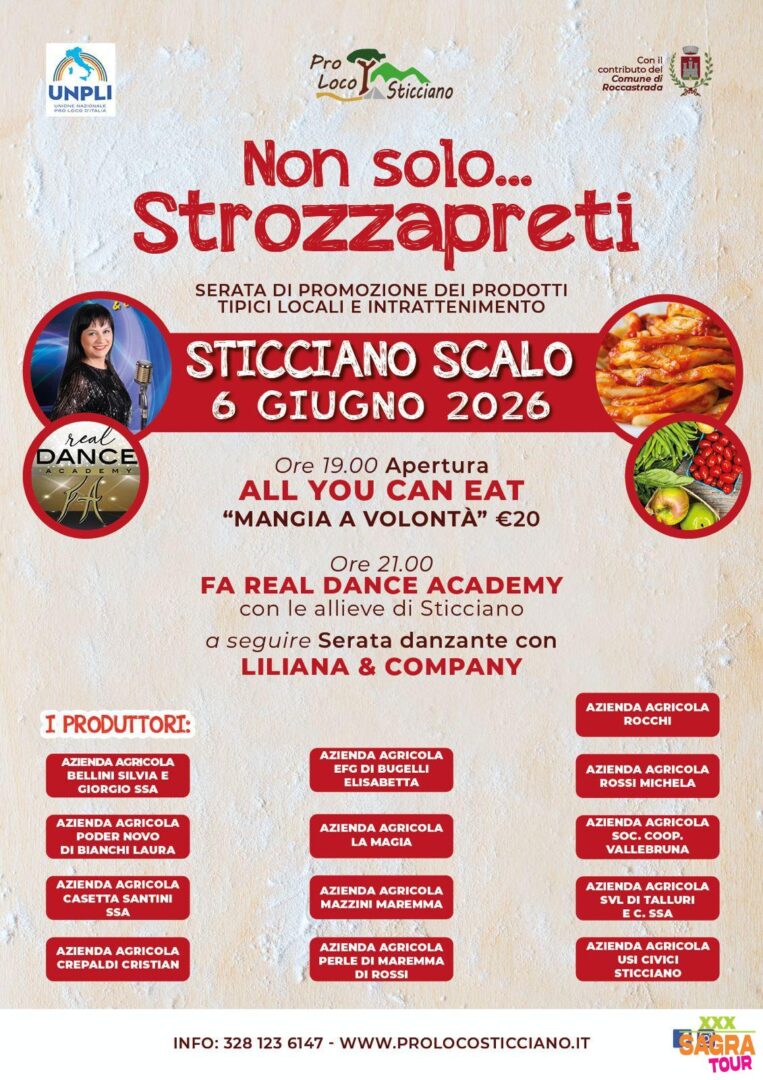 Manifesto Non solo strozzapreti - Sticciano Scalo