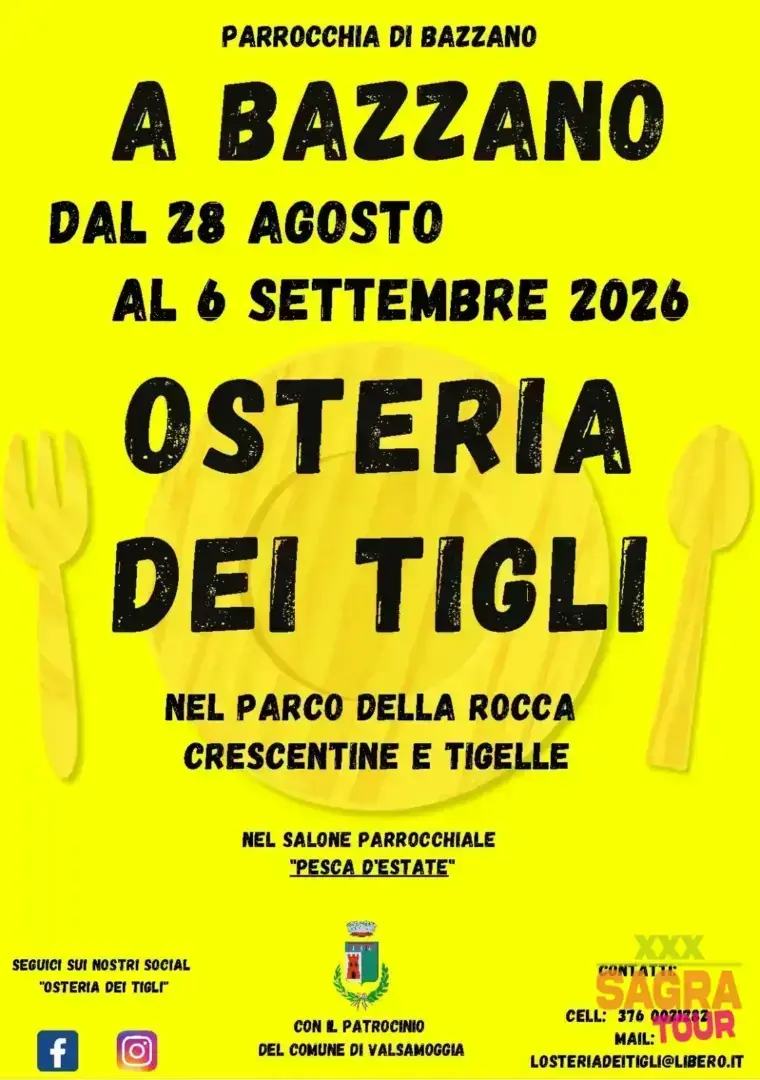 locandina osteria dei tigli valsamoggia