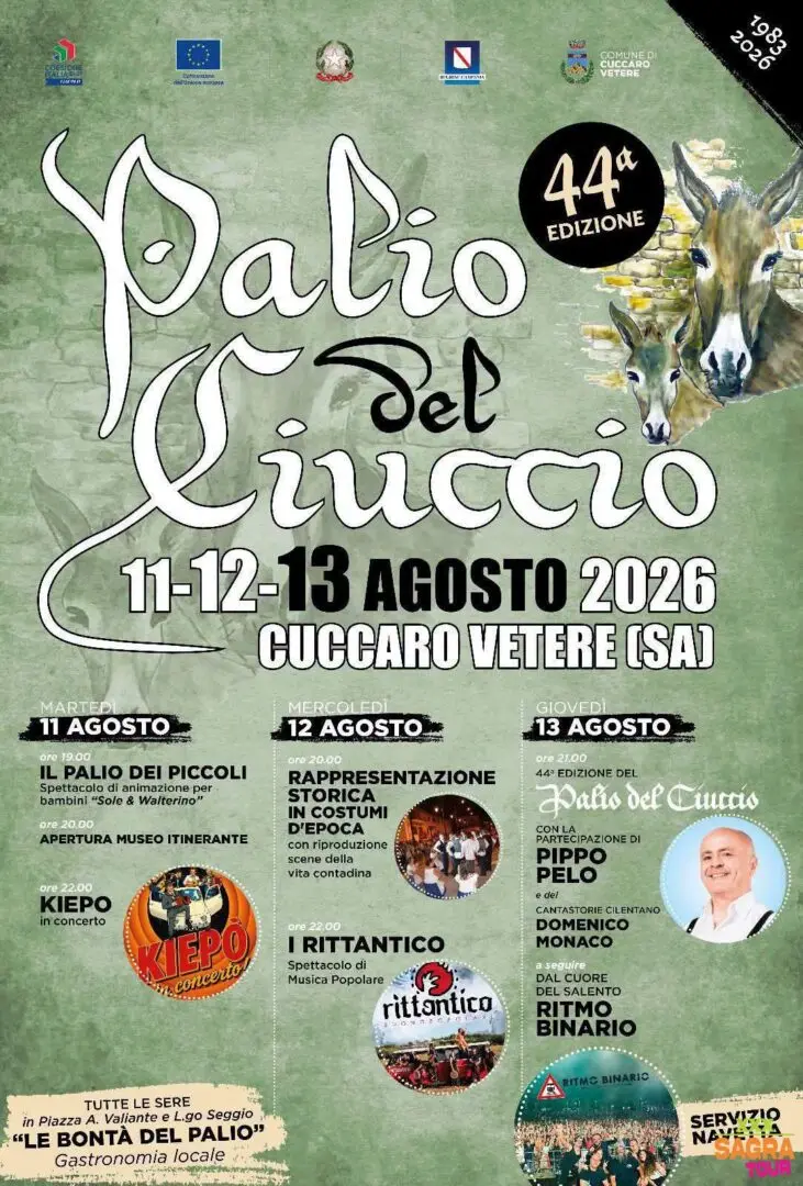 locandina palio del ciuccio cuccaro vetere