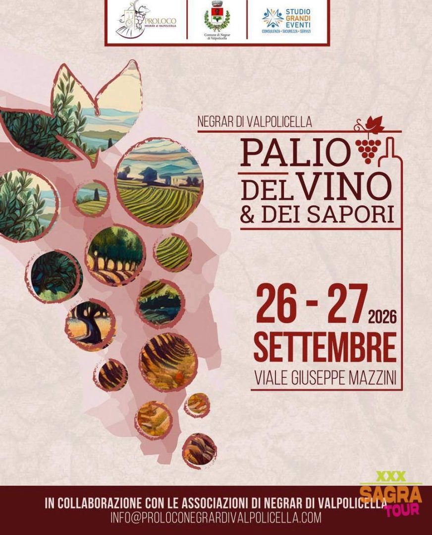 locandina palio del vino & dei sapori negrar di valpolicella