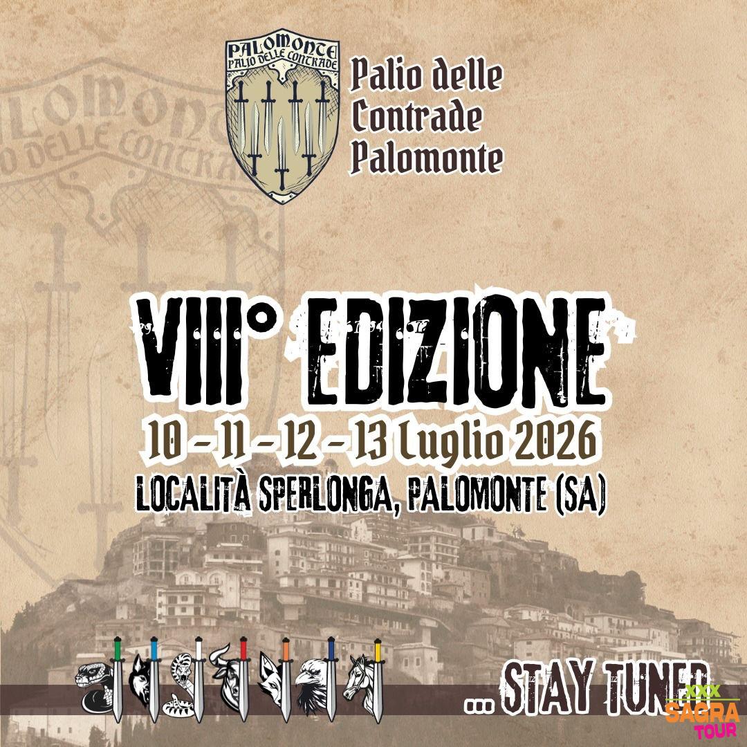 locandina palio delle contrade palomonte palomonte