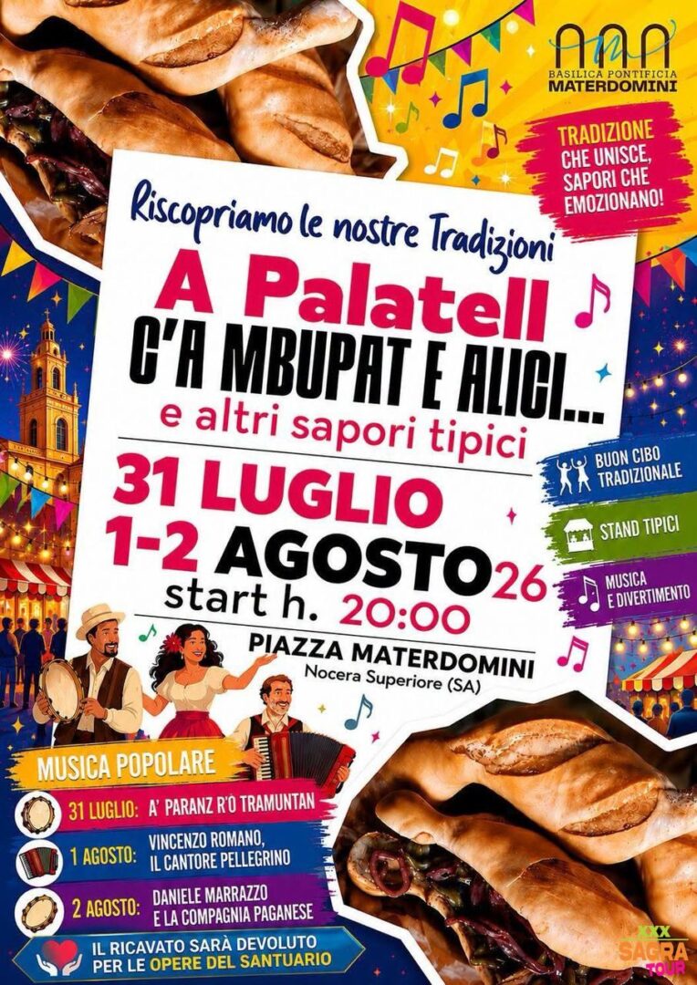 locandina sagra a palatell c’a mbupat e alici nocera superiore