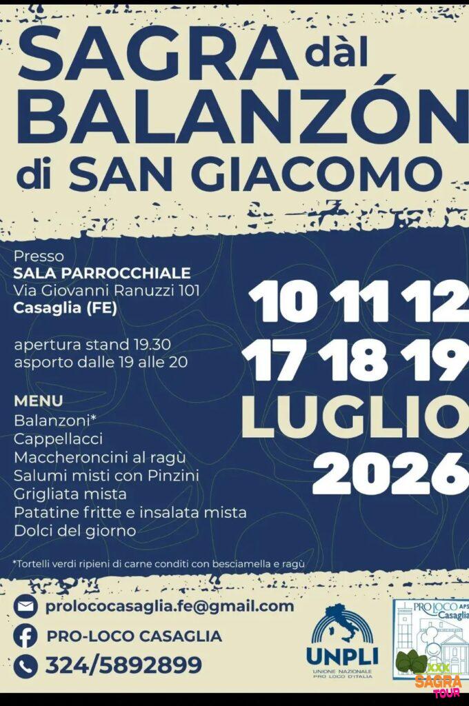Sagra dàl Balanzón di San Giacomo