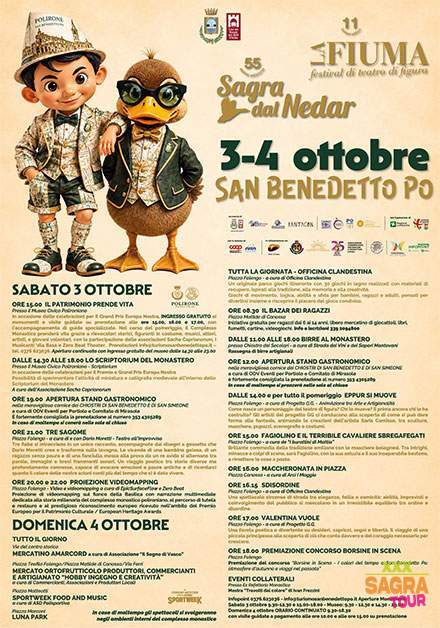 locandina sagra dal nedar e la fiuma san benedetto po