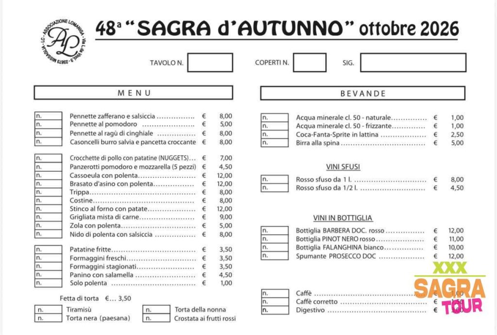 foto menu sagra d’autunno missaglia