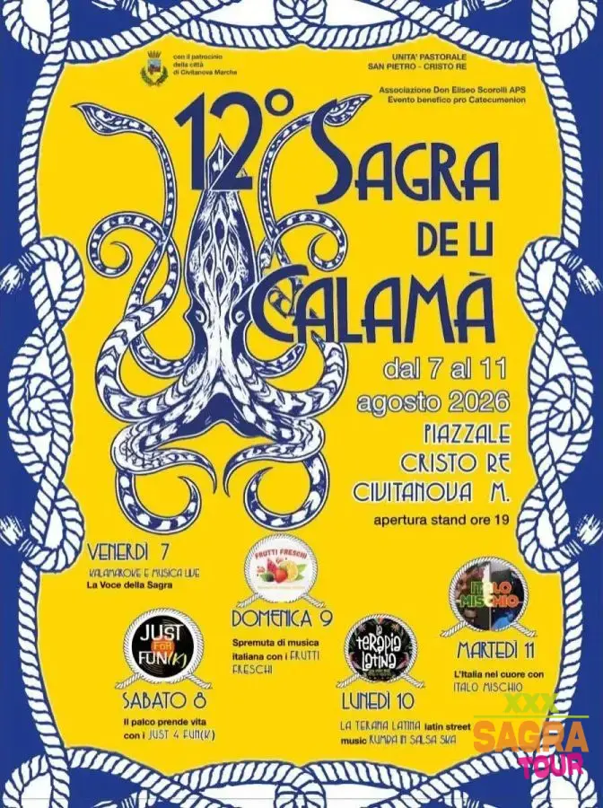 locandina sagra de li calamà civitanova marche