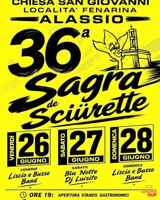locandina sagra de sciürette alassio