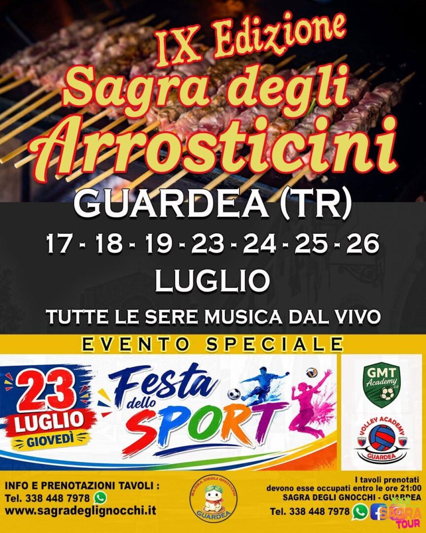 locandina sagra degli arrosticini guardea