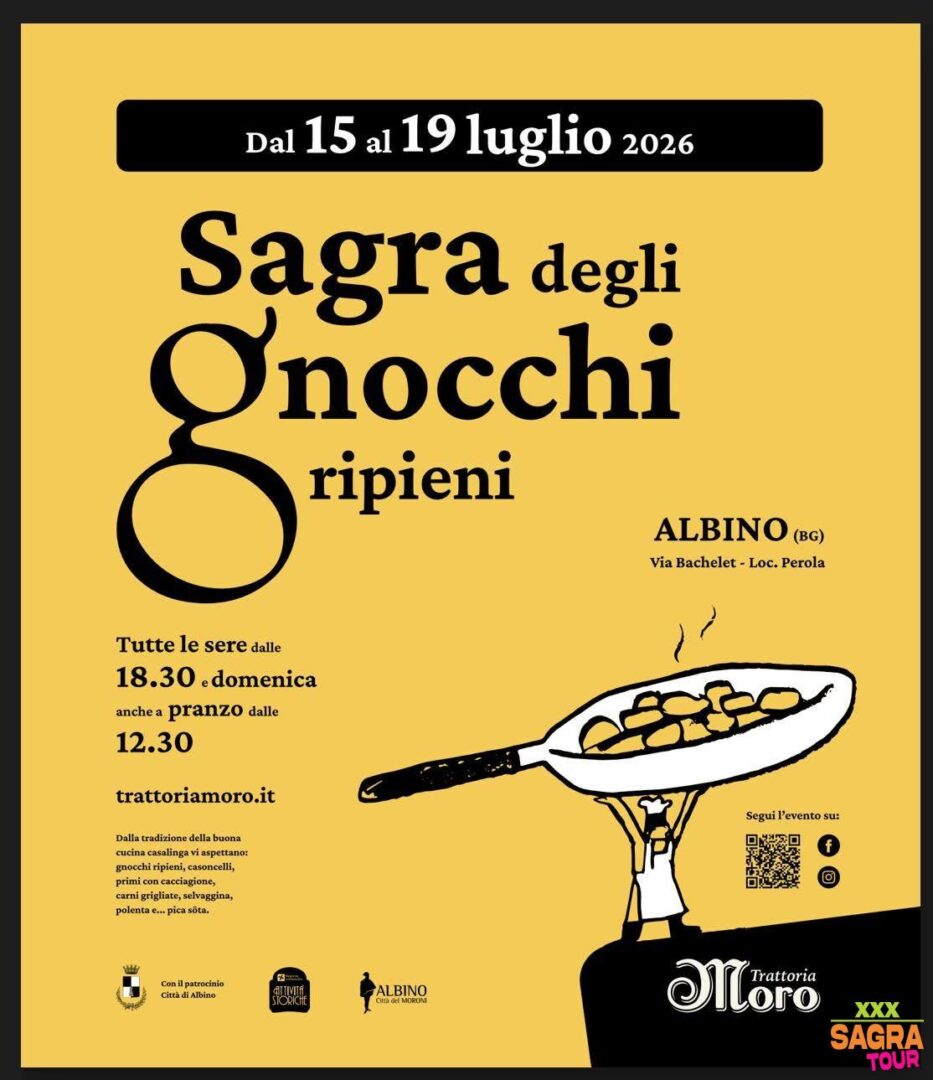 locandina sagra degli gnocchi ripieni albino