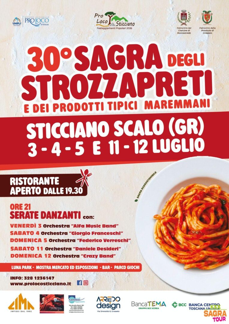 Manifesto Sagra degli Strozzapreti - Sticciano Scalo
