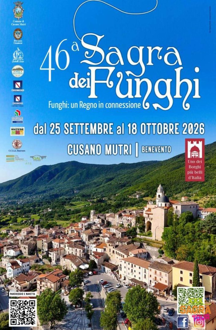 locandina sagra dei funghi cusano mutri
