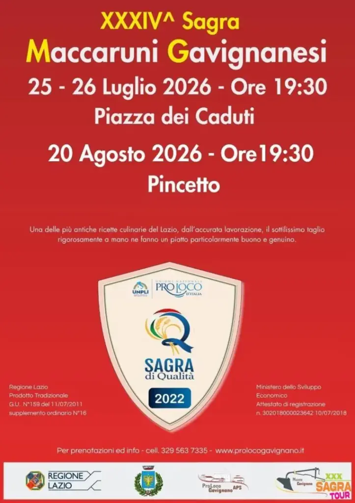 Sagra dei Maccaruni Gavignanesi