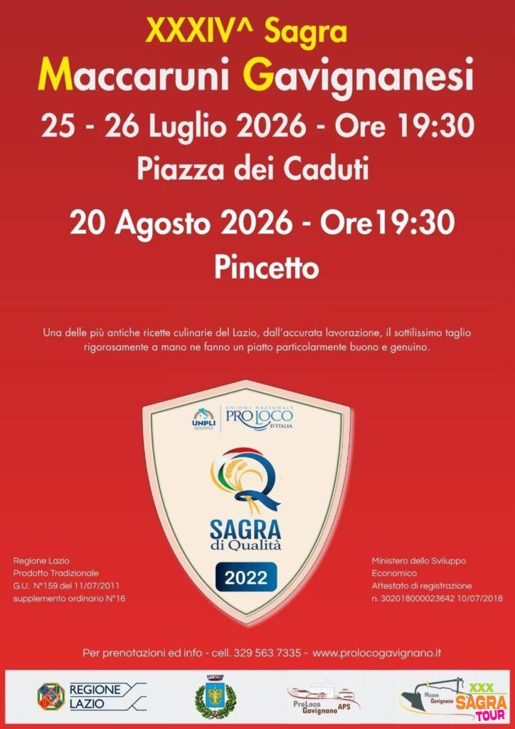 Sagra dei Maccaruni Gavignanesi