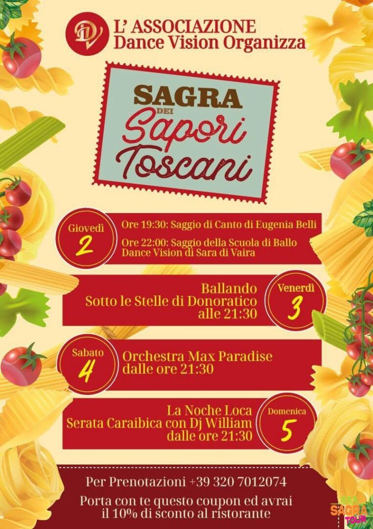 Manifesto Sagra dei Sapori Toscani - Donoratico