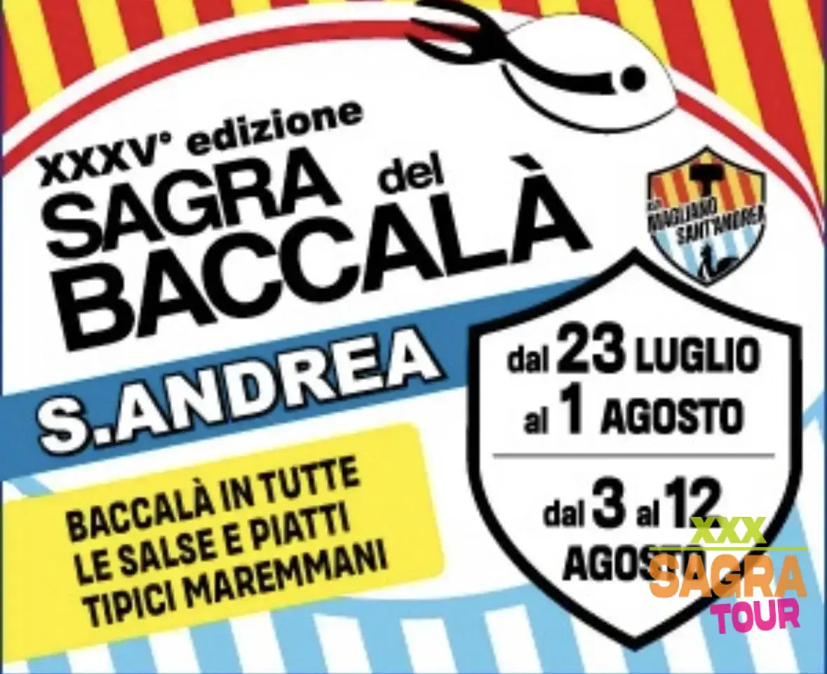 locandina sagra del baccalà sant'andrea