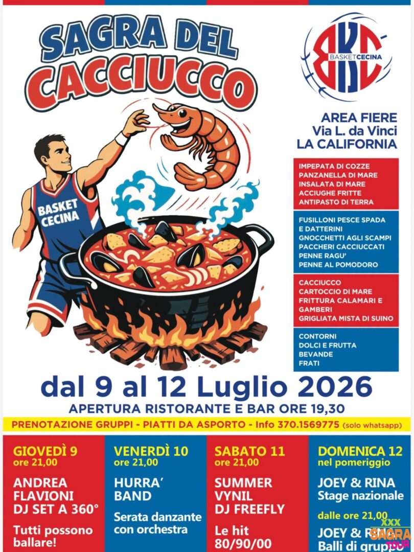 Manifesto Sagra del Cacciucco - La California