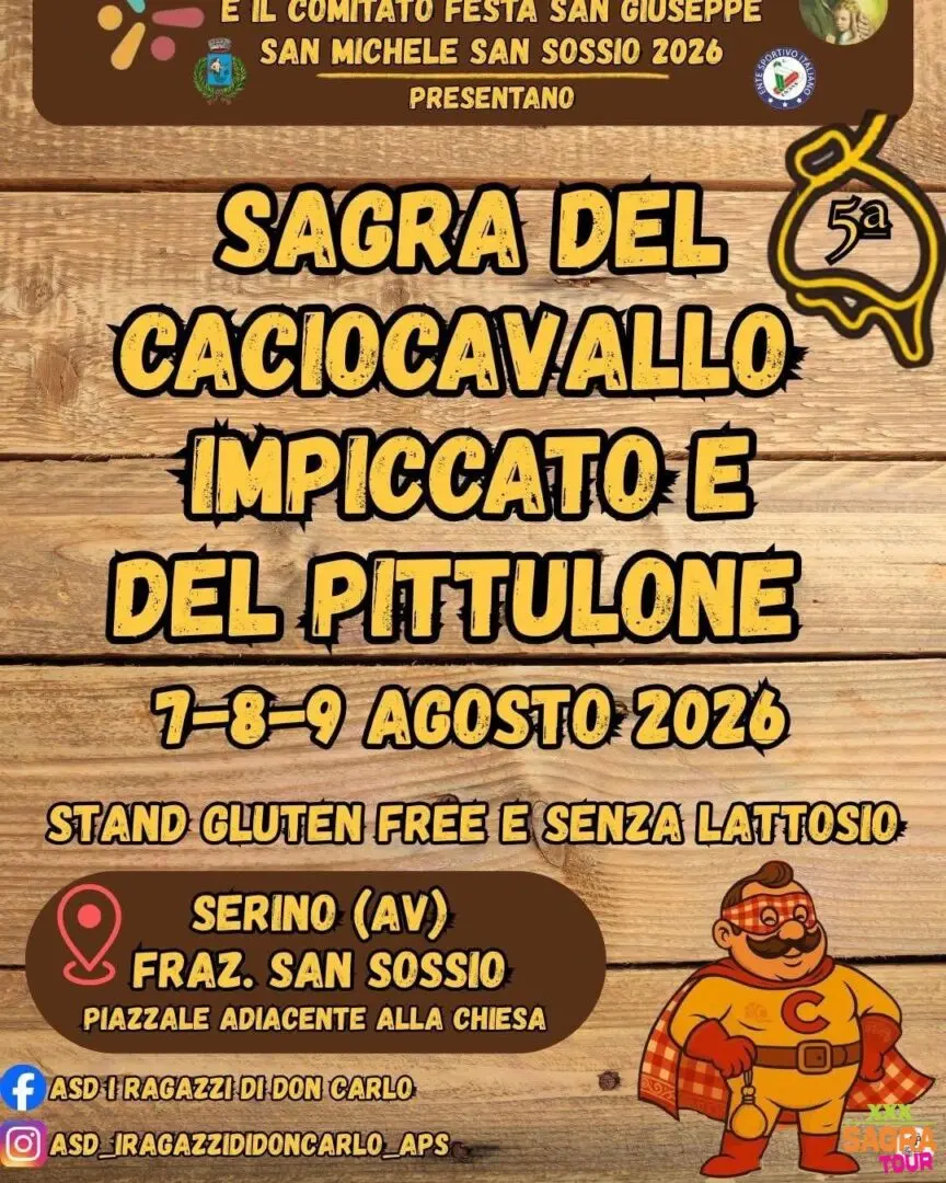locandina sagra del caciocavallo impiccato e del pittulone serino