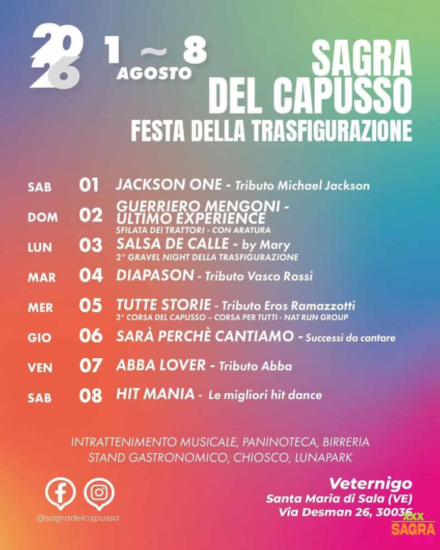locandina sagra del capusso santa maria di sala