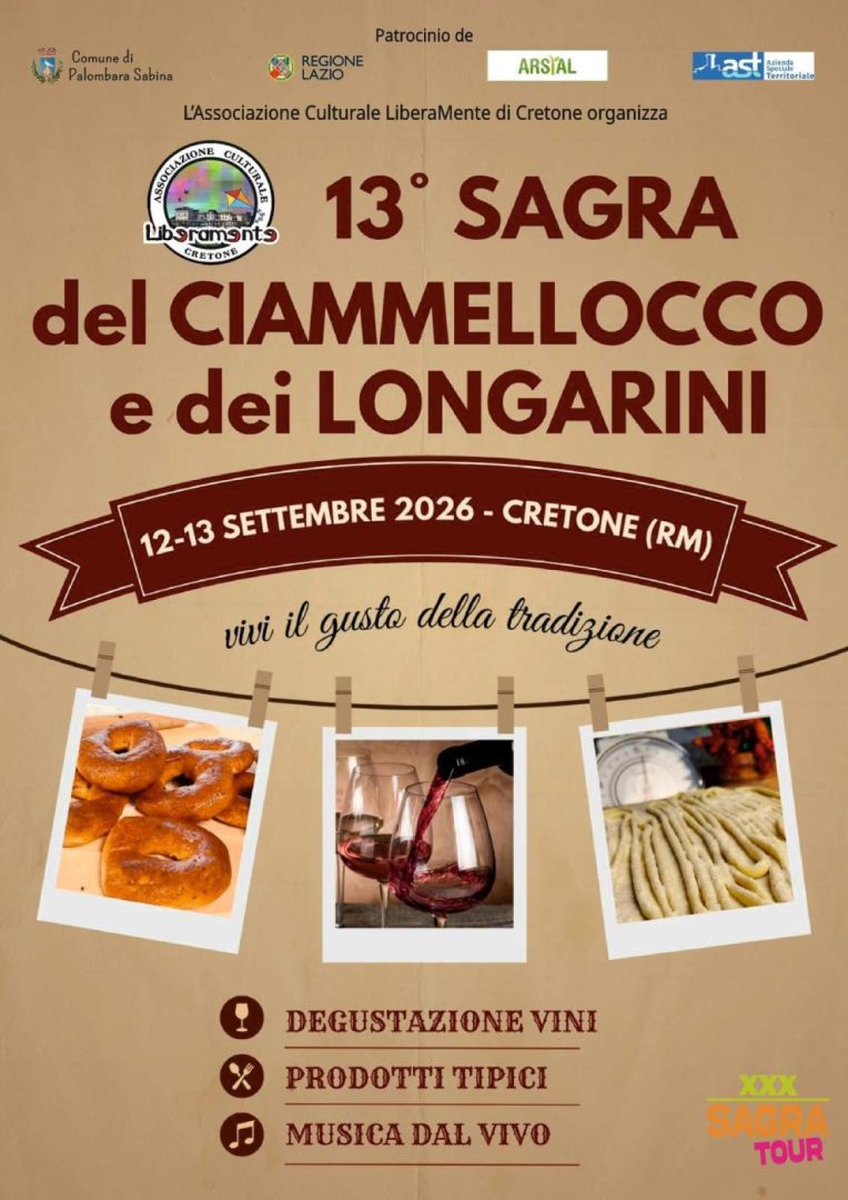 locandina sagra del ciammellocco e dei longarini palombara sabina