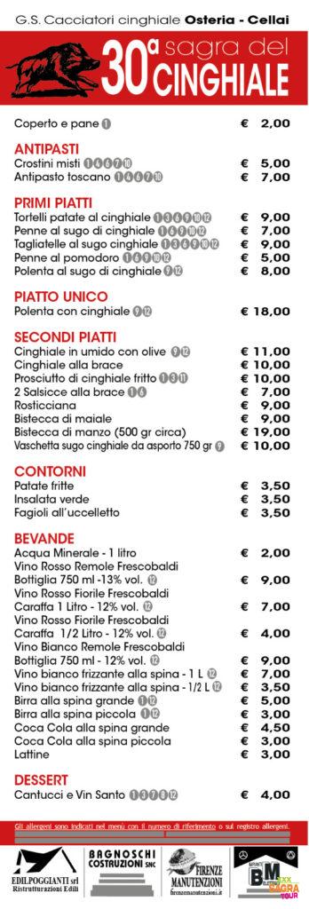 Manifesto Sagra del Cinghiale - Rignano sull'Arno