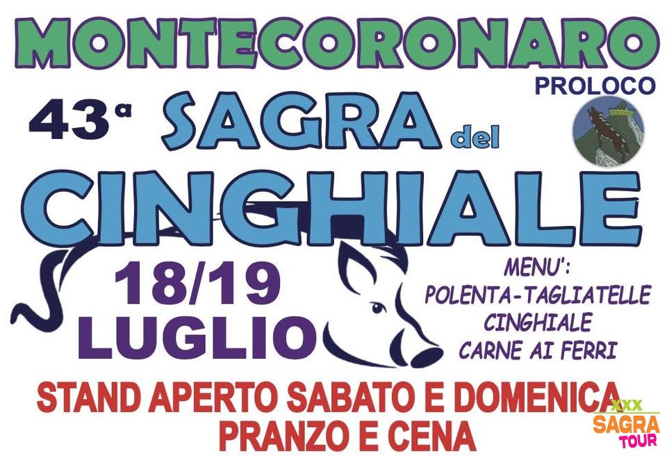 locandina sagra del cinghiale montecoronaro
