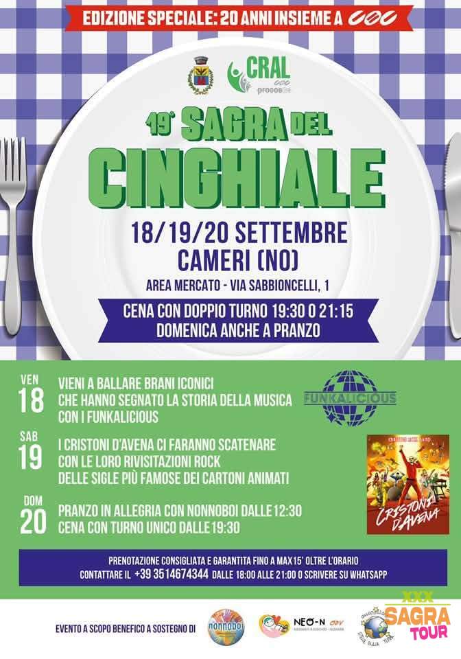 locandina sagra del cinghiale cameri, novara