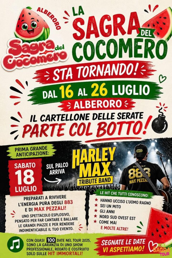 locandina sagra del cocomero monte san savino