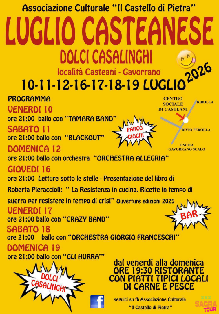 locandina sagra del dolce casteanese fattoria casteani