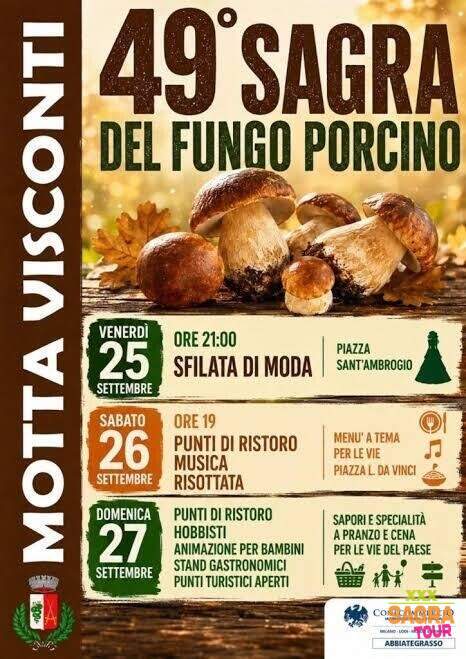 locandina sagra del fungo porcino motta visconti