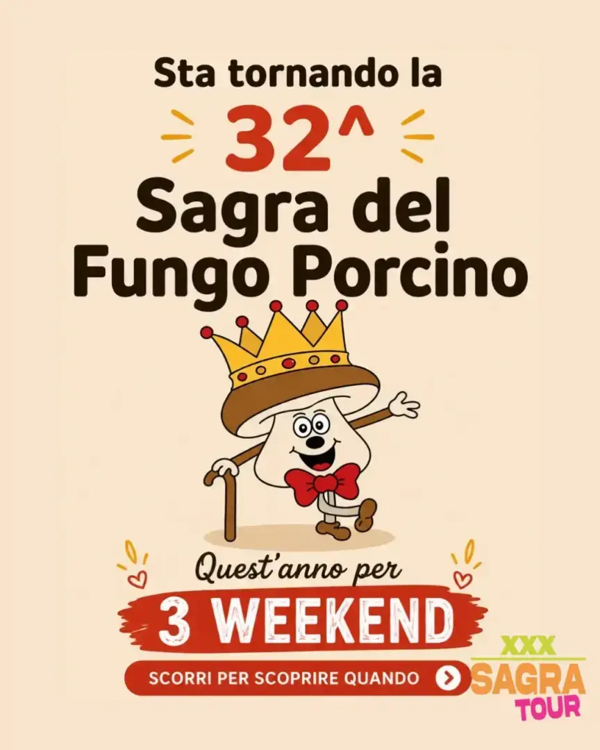 locandina sagra del fungo porcino rocca priora