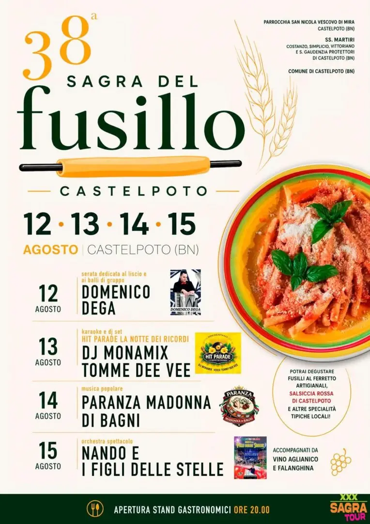 locandina sagra del fusillo al ferretto castelpoto