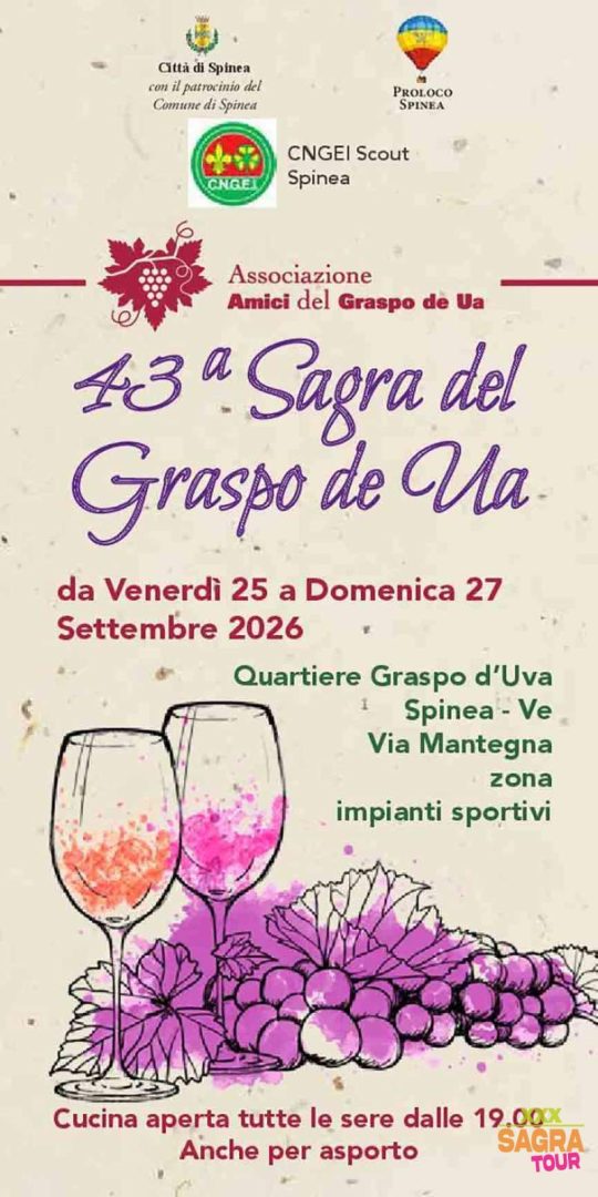 locandina sagra del graspo de ua spinea